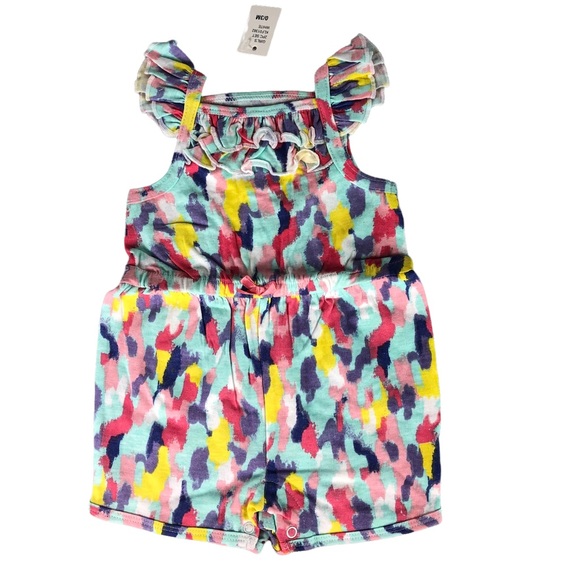 KOALA BABY Girls 2-Pack Cotton Rompers - Picture 3 of 5